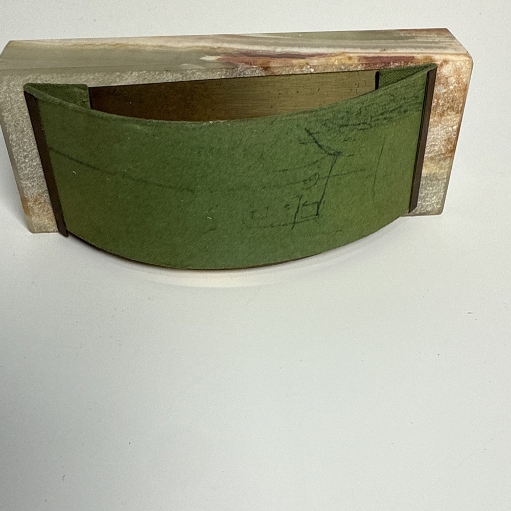 Onyx Italian Marble Rocker‎ Desk Ink Blotter & Letter Opener - Picture 6 of 14
